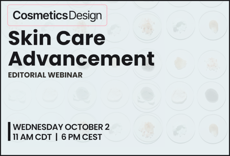 October 2 Get ready for our Skin Care Advancement webinar