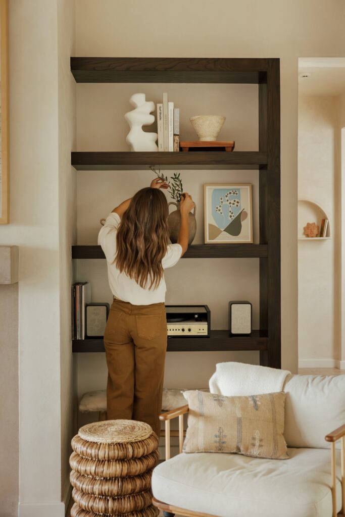 living room shelves