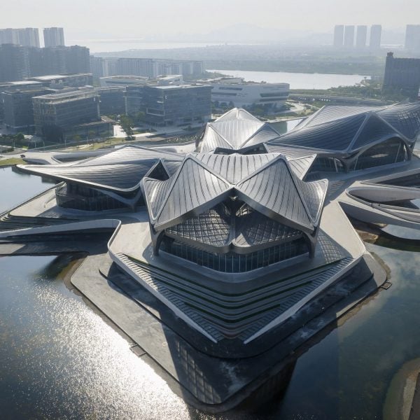 zhuhai jinwan civic arts centre zaha hadid architects architecture cultural china cat optogram studio dezeen 2364 hero 5