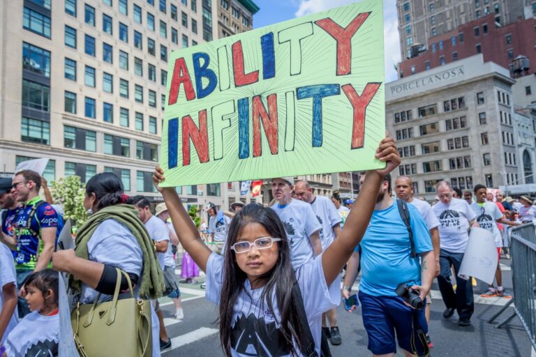 disability pride attendee