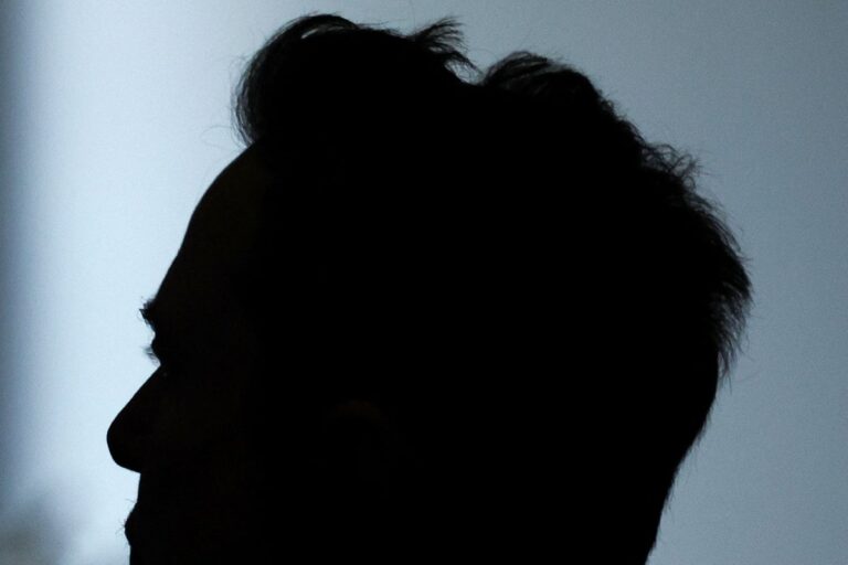 Elon Musk silhouette
