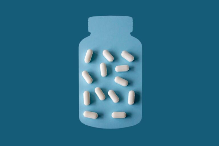 jar shape with pills