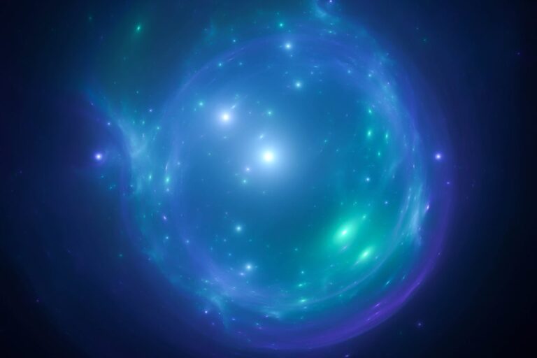 starry cloudscape illustration