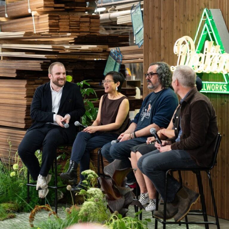 delta millworks 40th anniversary panel architecture dezeen 2364 sq 852x852