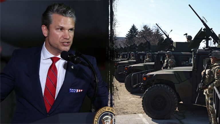 hegseth and humvees
