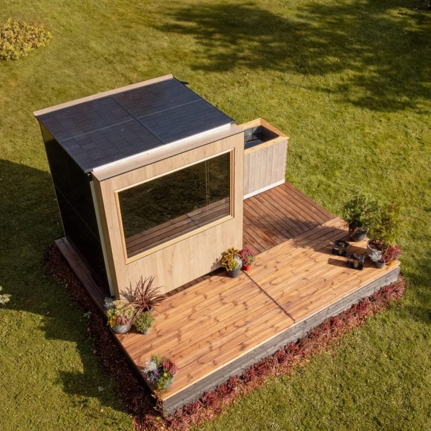 thermasol solar powered sauna dezeen 2364 sq 1