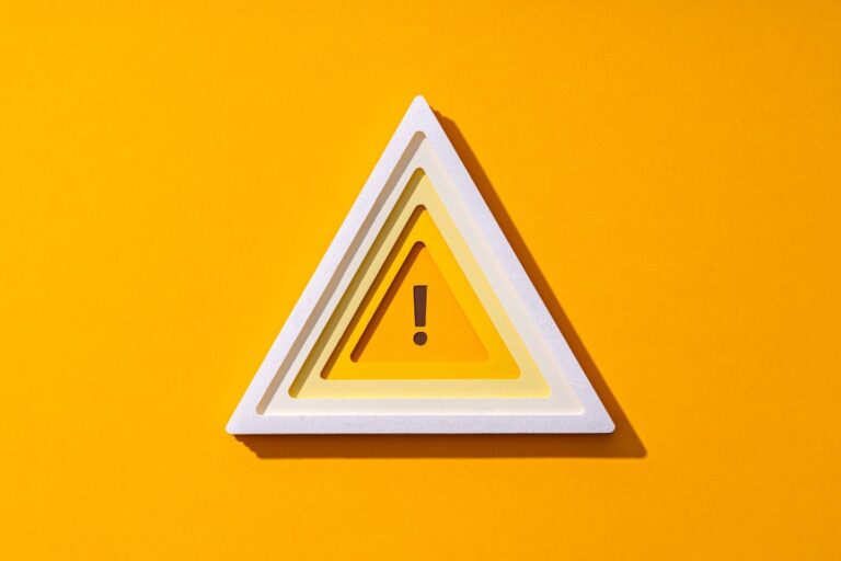 yellow warning sign